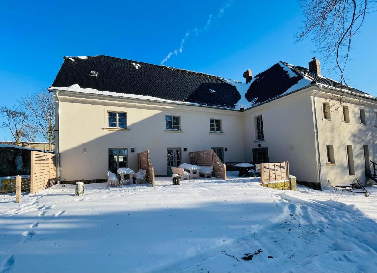 Farmhouse Eckartsberg Im Zittauer Gebirge - Gemuetliche Und Moderne Ferienwohnungen Mit Terrasse Kültér fotó